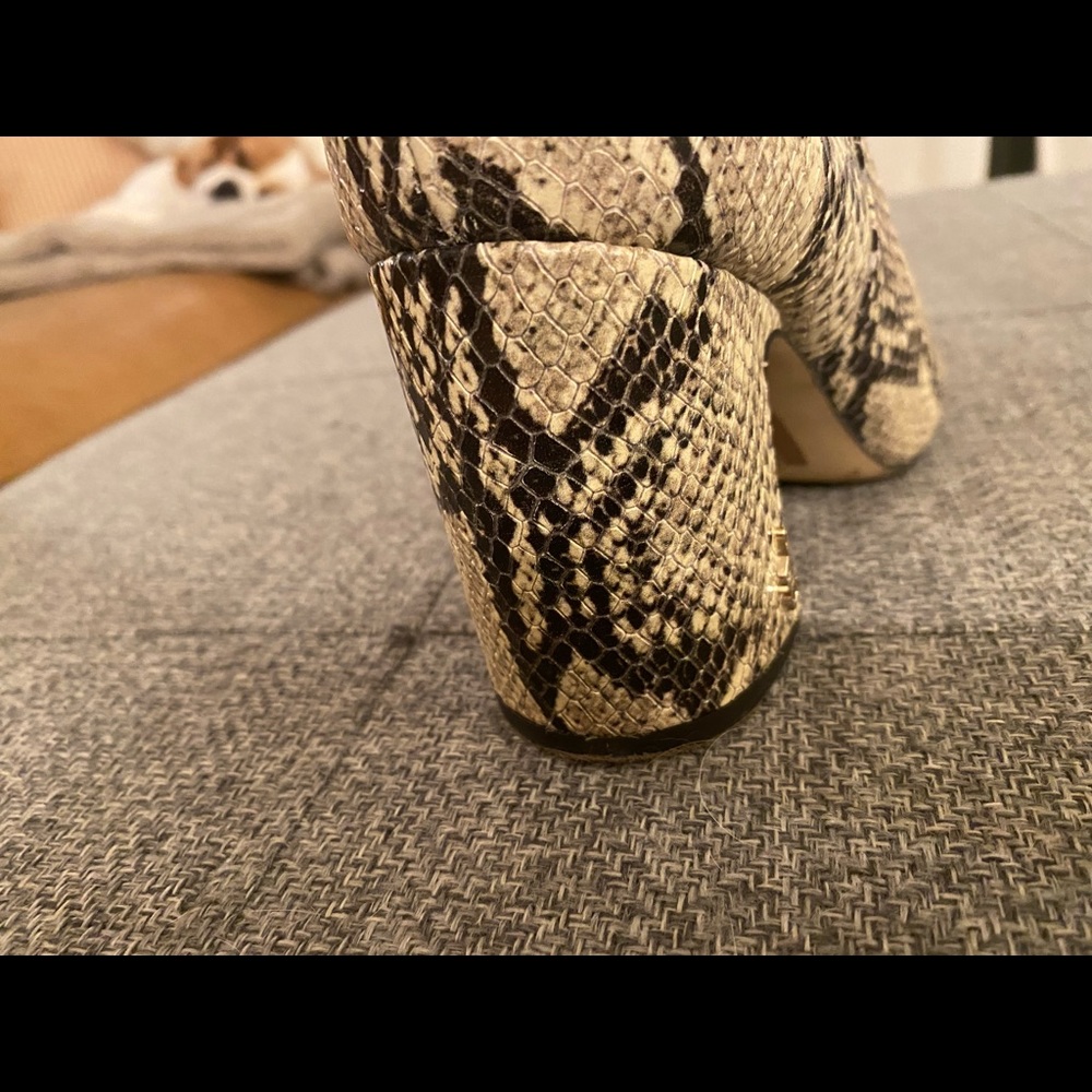 Sam Edelman Snake Print Block Heel Booties - image 5